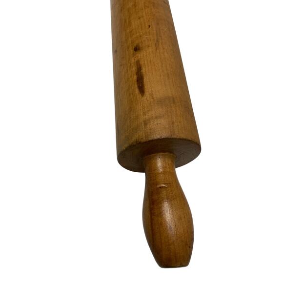 Vintage Wooden Hand Turned Rolling Pin - Picture 2 of 9